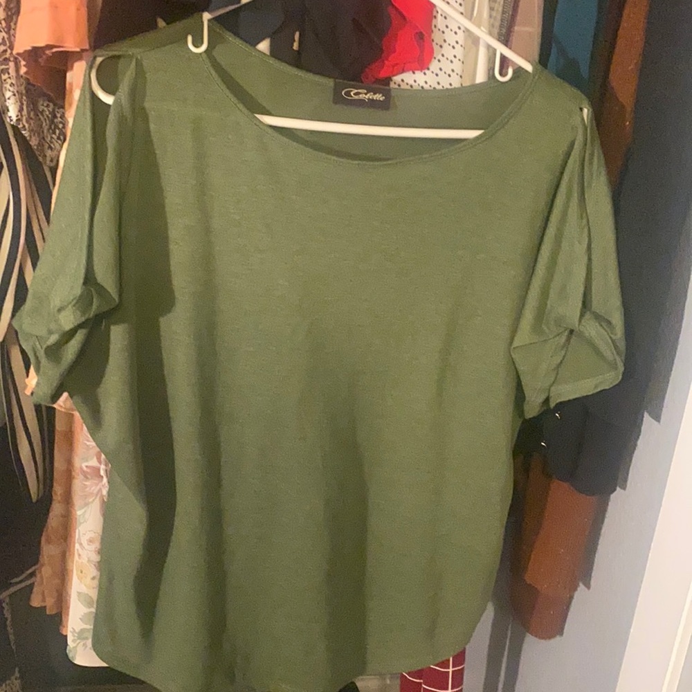 Green shirt